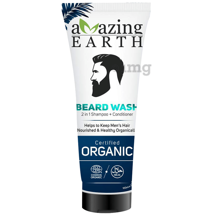 Amazing Earth Beard Wash 2 in 1 Shampoo + Conditioner