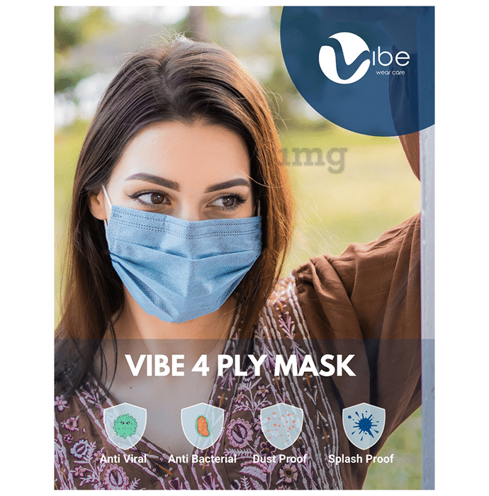 Vibe 4 Ply Protective Mask Free Size