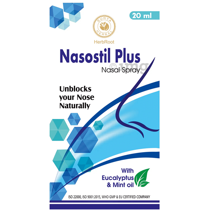 Surya Herbal HerbRoot Nasostil Plus Nasal Spray (20ml Each)