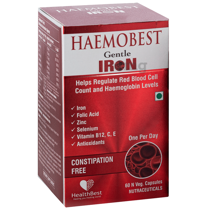 HealthBest Haemobest Gentle Iron Veg Capsule