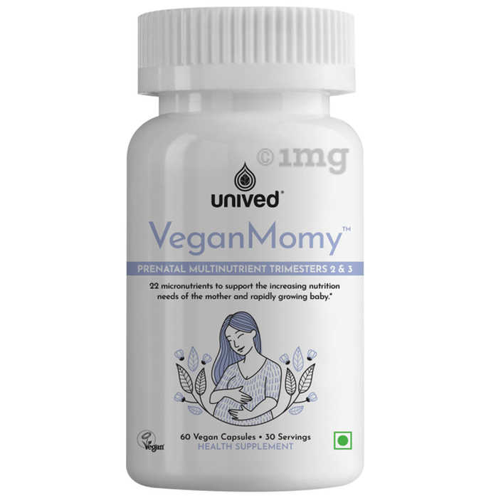 Unived Vegan Momy Prenatal Multinutrient Trimesters 2 & 3 Vegan Capsule
