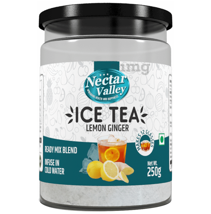 Nectar Valley Lemon Ginger Instant Ice Tea Ready Mix Blend