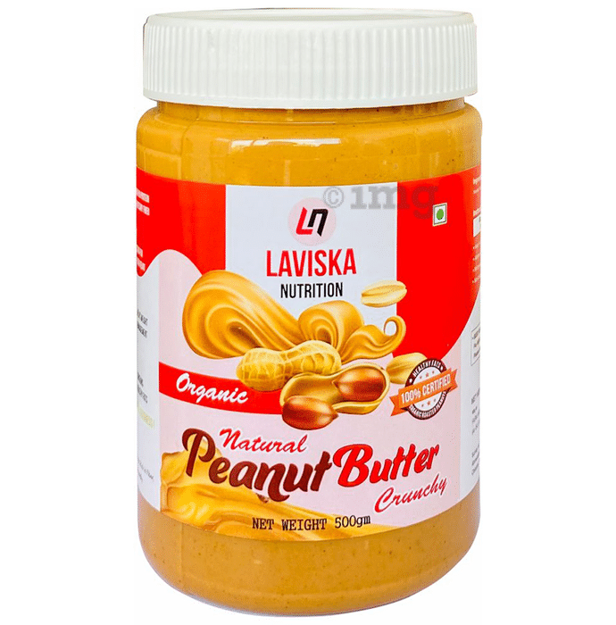 Laviska Nutrition Organic Natural Peanut Butter Crunchy