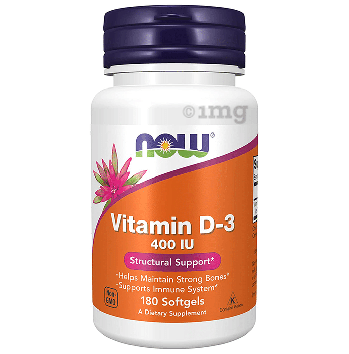 Now Vitamin D3 400IU Softgel