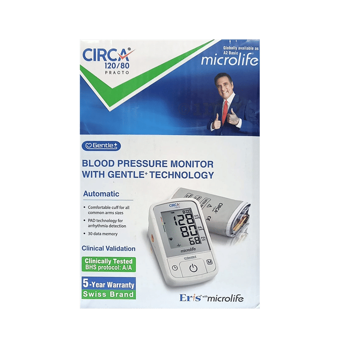 Circa 120/80 Practo Microlife Blood Pressure Monitor Buy box of 1 Unit