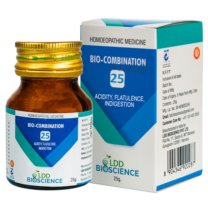 LDD Bioscience Bio-Combination 25 Acidity, Flatulence, Indigestion Tablet
