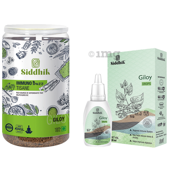 Siddhik Healthy Tisane Tea (250gm Each) Giloy With Free Siddhik Giloy Drops 30 ml