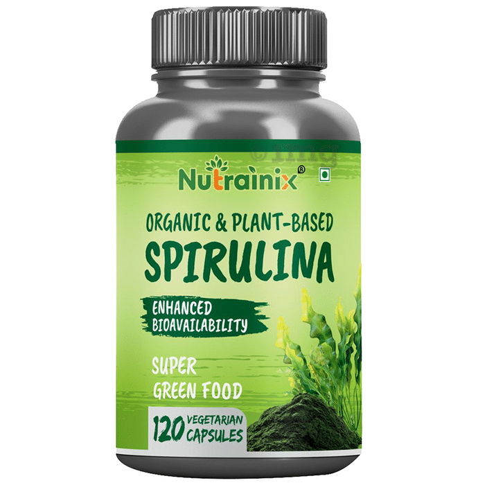 Nutrainix Organic & Plant-Based Spirulina Vegetarian Capsule
