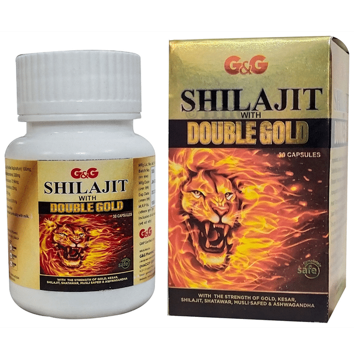G & G Pharmacy Shilajit with Double Gold Capsule