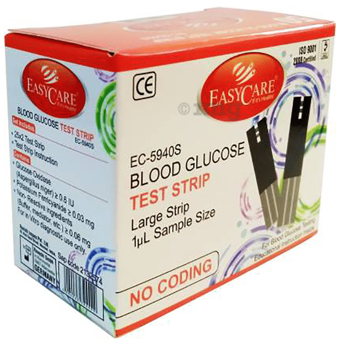 EASYCARE German Tech EC 5940S Blood Glucose Test Strip (Only Strips)