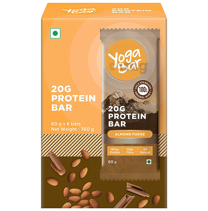 Yoga Bar 20gm Protein Bar for Nutrition | Flavour Almond Fudge