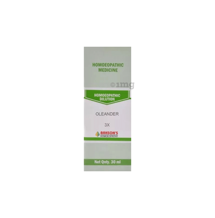 Bakson's Homeopathy Oleander Dilution 3X