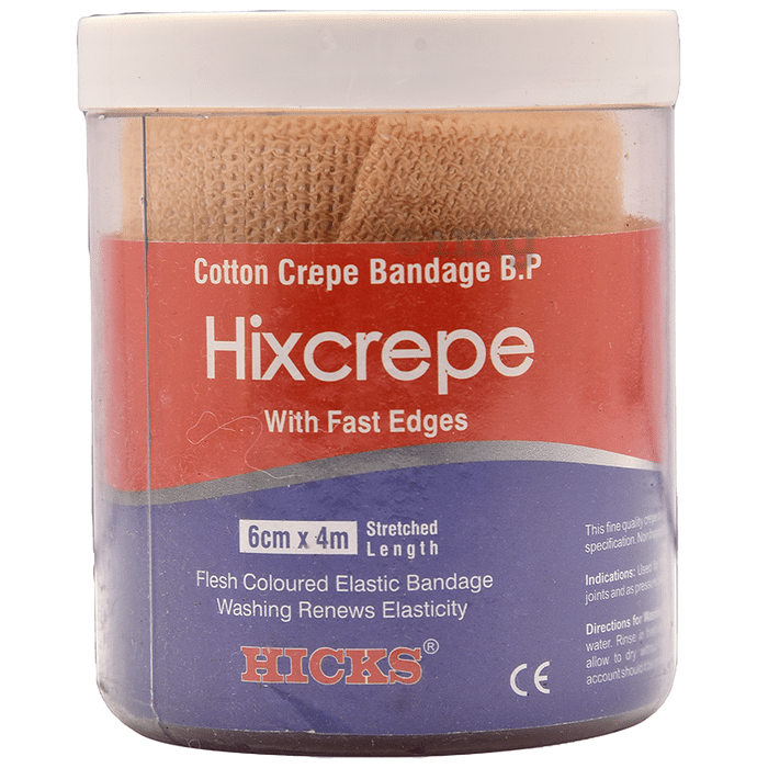 Hicks Hixcrepe with Fast Edge Cotton Crepe Bandage 8cm x 4m