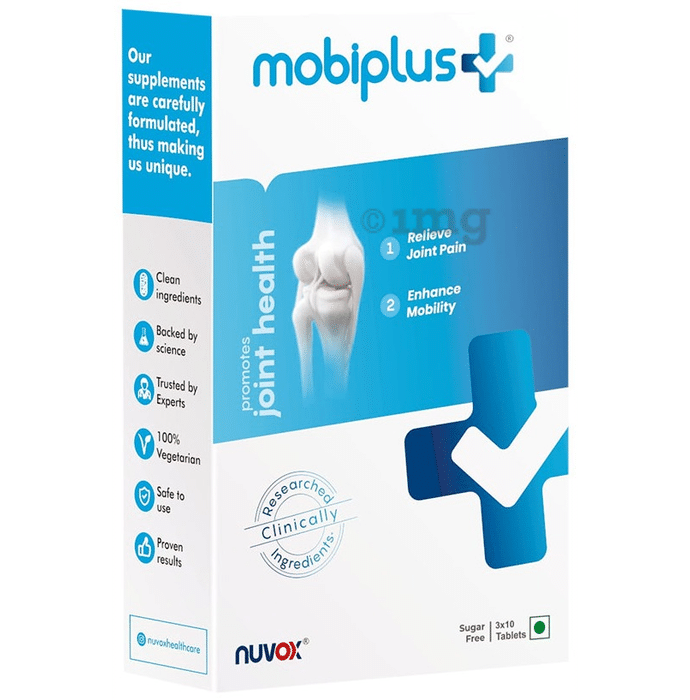 Nuvox Mobiplus Tablet | Helps Relieve Joint Pain & Enhance Mobility | Sugar Free