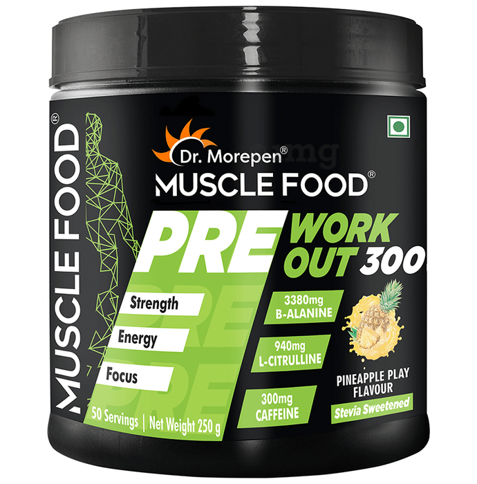 Dr. Morepen Muscle Food Pre Workout 300 Pineapple Play