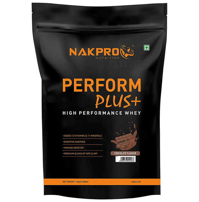 Nakpro Nutrition Perform Plus High Performance Whey Protein Powder (1kg Each) Chocolate