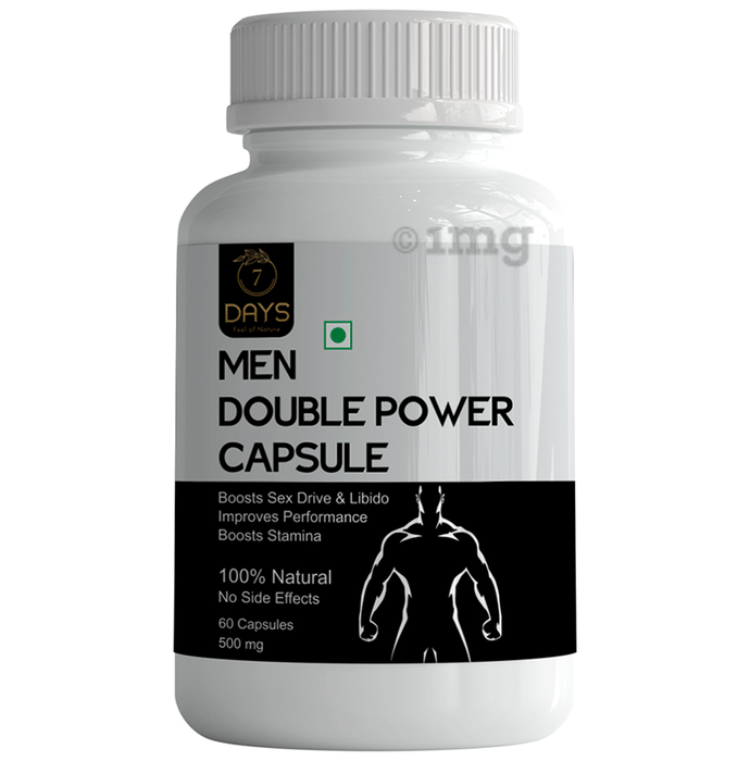 7Days 100% Natural Double Power for Men 500mg Capsule