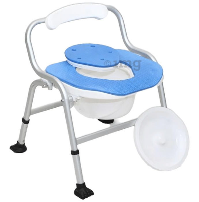Medequip Commode Chair with Armrest Soft Cushion