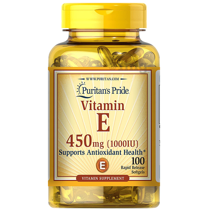 Puritan's Pride Vitamin E 450mg 1000IU Rapid Release Softgel