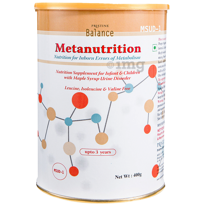 Pristine Balance Metanutrition MSUD 1 (Upto 3 Years) for Metabolism | Flavour Powder Unflavoured