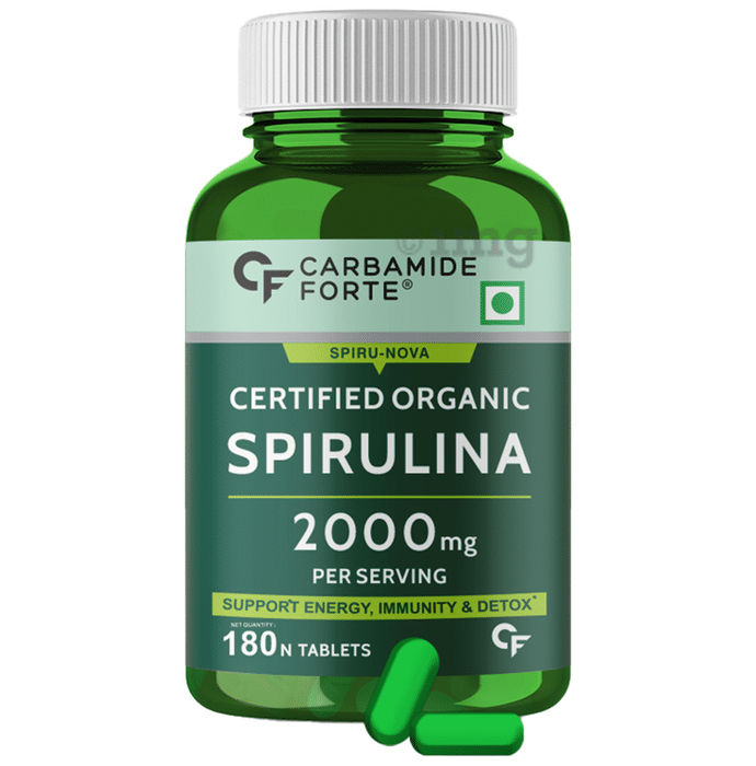 Carbamide Forte  Certified Organic Spirulina 2000mg Vegetarian Tablet