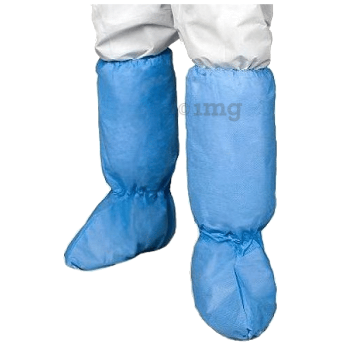 Medi Karma Long Shoe Cover Medical Blue
