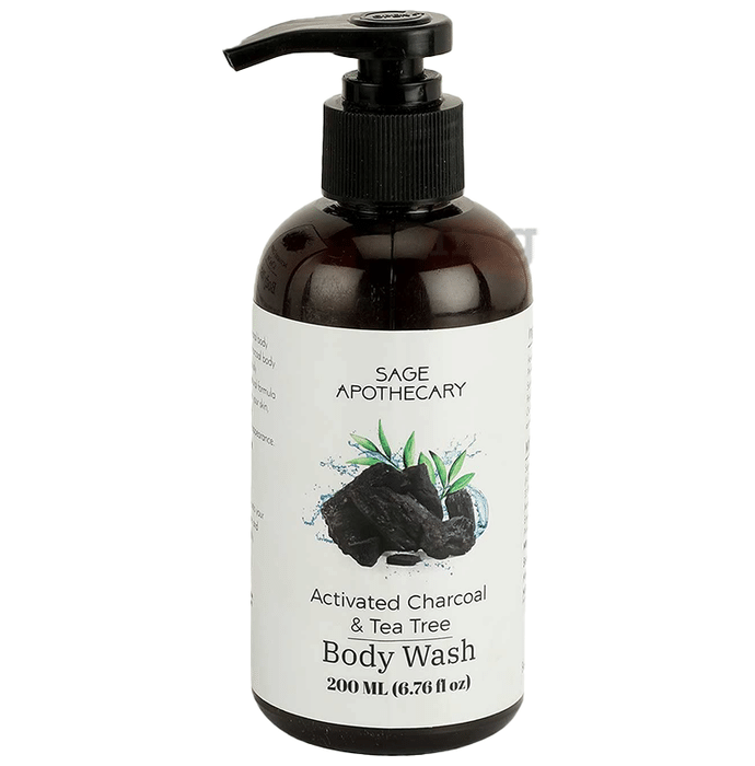 Sage Apothecary Activated Charcoal & Tea Tree Body Wash