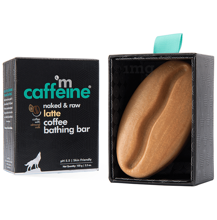 mCaffeine Naked & Raw Coffee Bathing Bar Latte