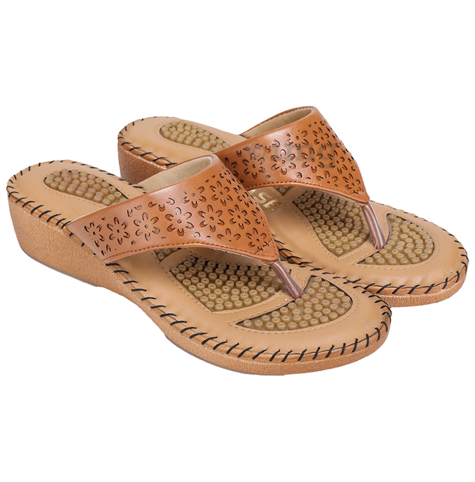 Trase Doctor Ortho Slippers for Women 6 UK Tan