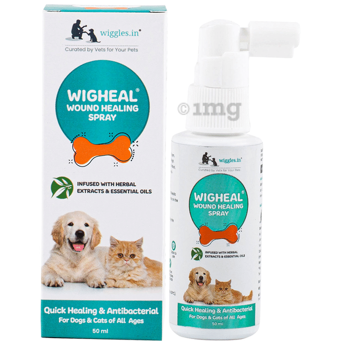 Wiggles Wigheal Organic Wound Healing Spray for Dogs & Cats