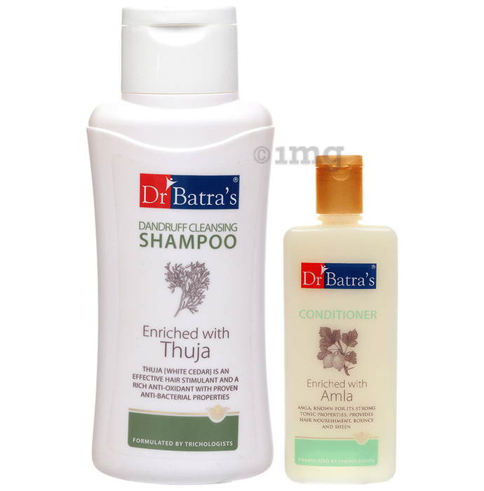 Dr Batra's Combo Pack of Dandruff Cleansing Shampoo 500ml and Conditioner 200ml