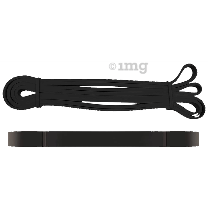 Boldfit Heavy Resistance Band for Exercise & Stretching Black 15-30kg