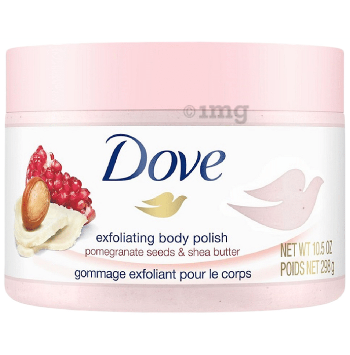 Dove Exfoliating Body Polish Pomegranate Seeds and Shea Butter