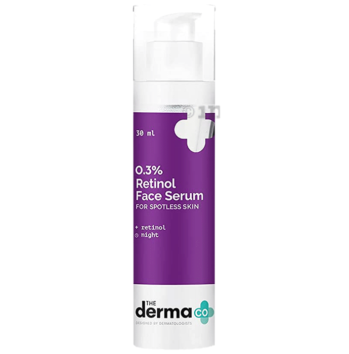 The Derma Co 0.3% Retinol Night Face Serum | For Spotless Skin