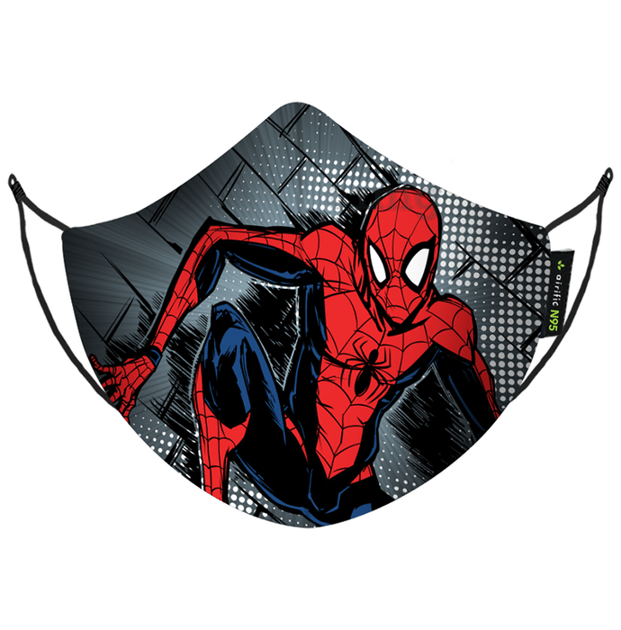 Airific Marvel N95 Face Covering Mask Medium Spiderman Brick Wall