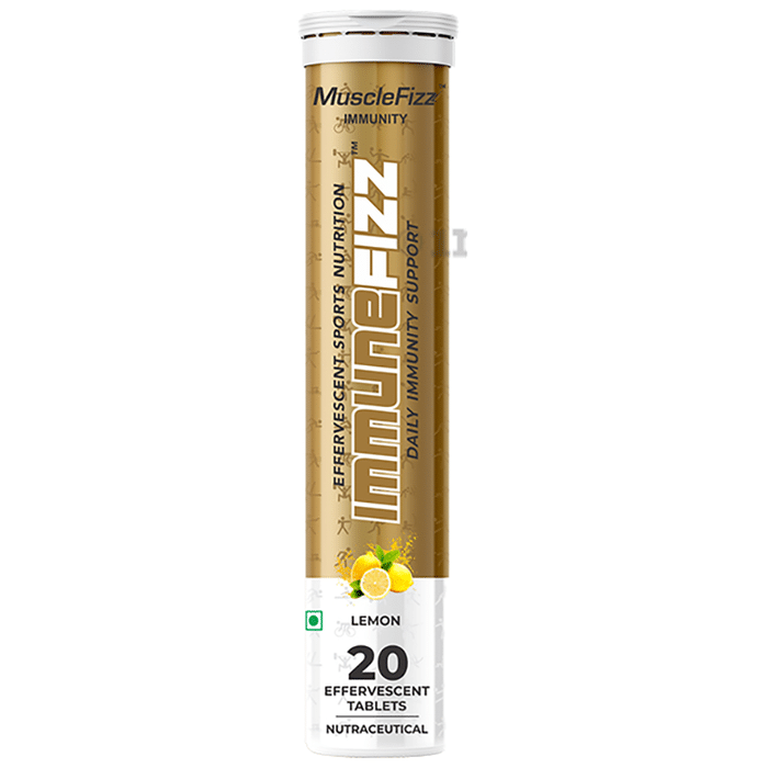 Musclefizz Immunefizz Daily Immunity Support Effervescent Tablet Lemon