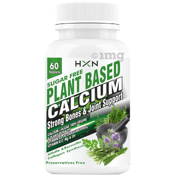 HXN Plant Based Calcium Strong Bone & Joint Support Tablet Sugar Free