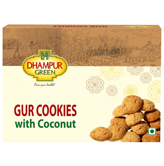 Dhampur Green Gur Cookies with Coconut