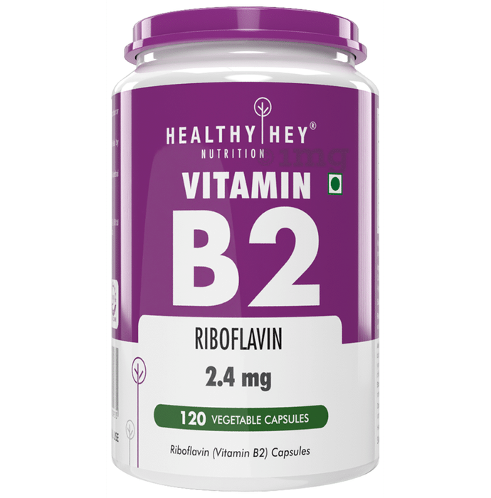 HealthyHey Nutrition Vitamin B2 2.4mg Vegetable Capsule
