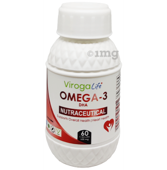 Viroga Life Omega-3 DHA Nutraceutical Vegetarian Capsule Vegicap