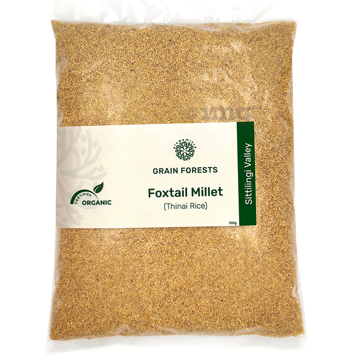 Grain Forests Organic Foxtail Millet (Thinai Rice) 500gm Each