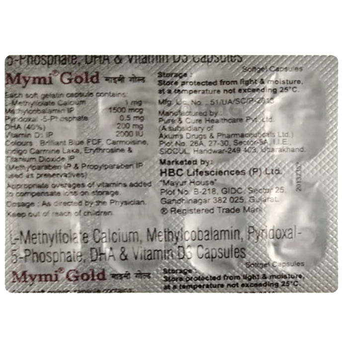 Mymi Gold Soft Gelatin Capsule