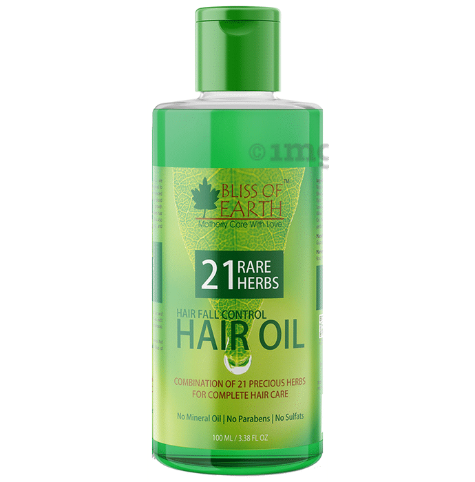 Bliss of Earth 21 Rare Herbs Hair Fall Control Hair Oil