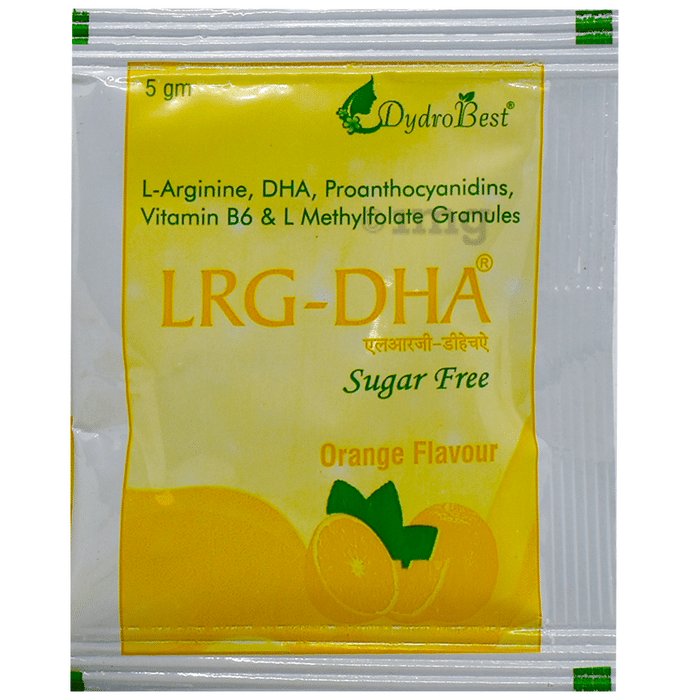 Lrg-Dha Granules Orange Sugar Free
