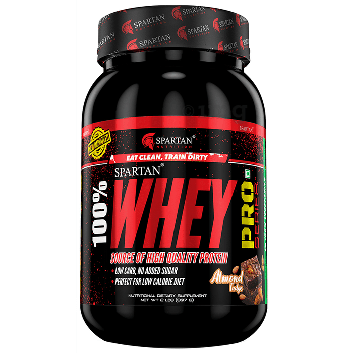 Spartan Nutrition 100% Whey Protein Pro Powder Almond Fudge