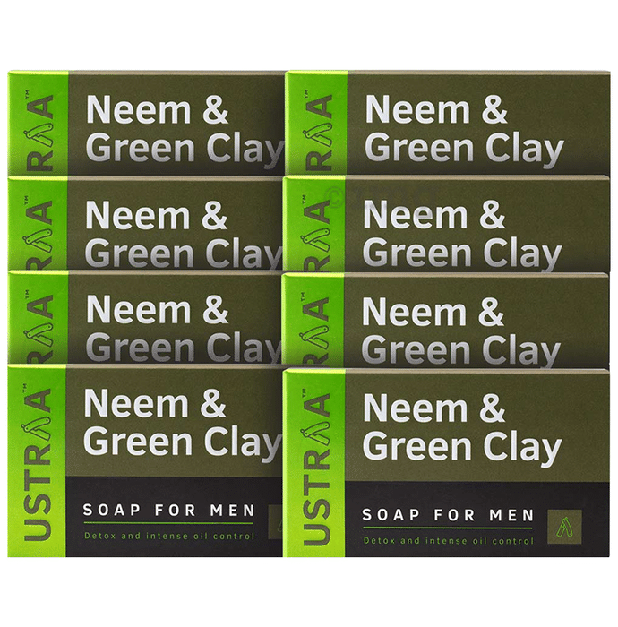Ustraa Soap (100gm Each) Neem & Green Clay
