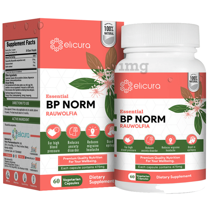 Elicura Essential BP Norm Rauwolfia Vegetarian Capsule