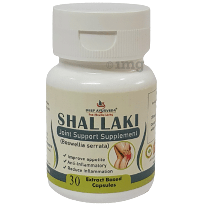 Deep Ayurveda Shallaki Joint Support Supplement Extract Based Capsule