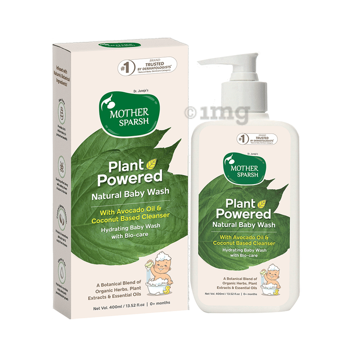 Mother Sparsh Plant Powered Natural Baby Wash Buy pump bottle of 400