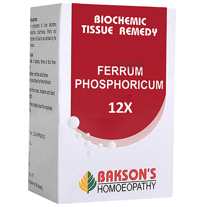 Bakson's Ferrum Phosphoricum Biochemic Tablet 12X